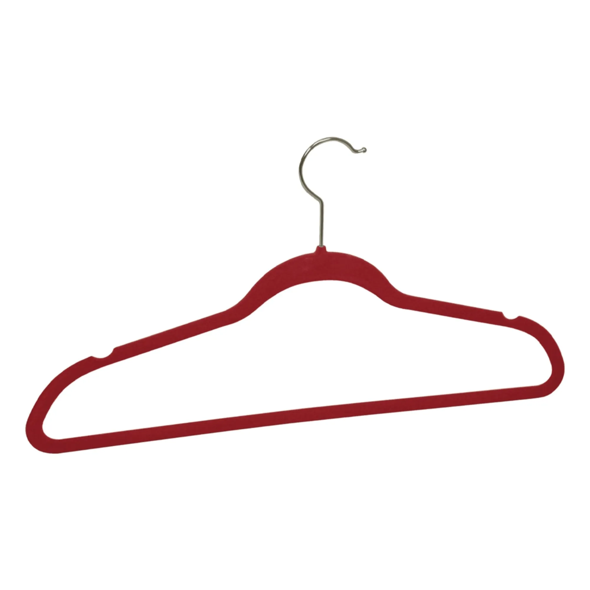 10 Piece Velvet Hanger, Burgundy