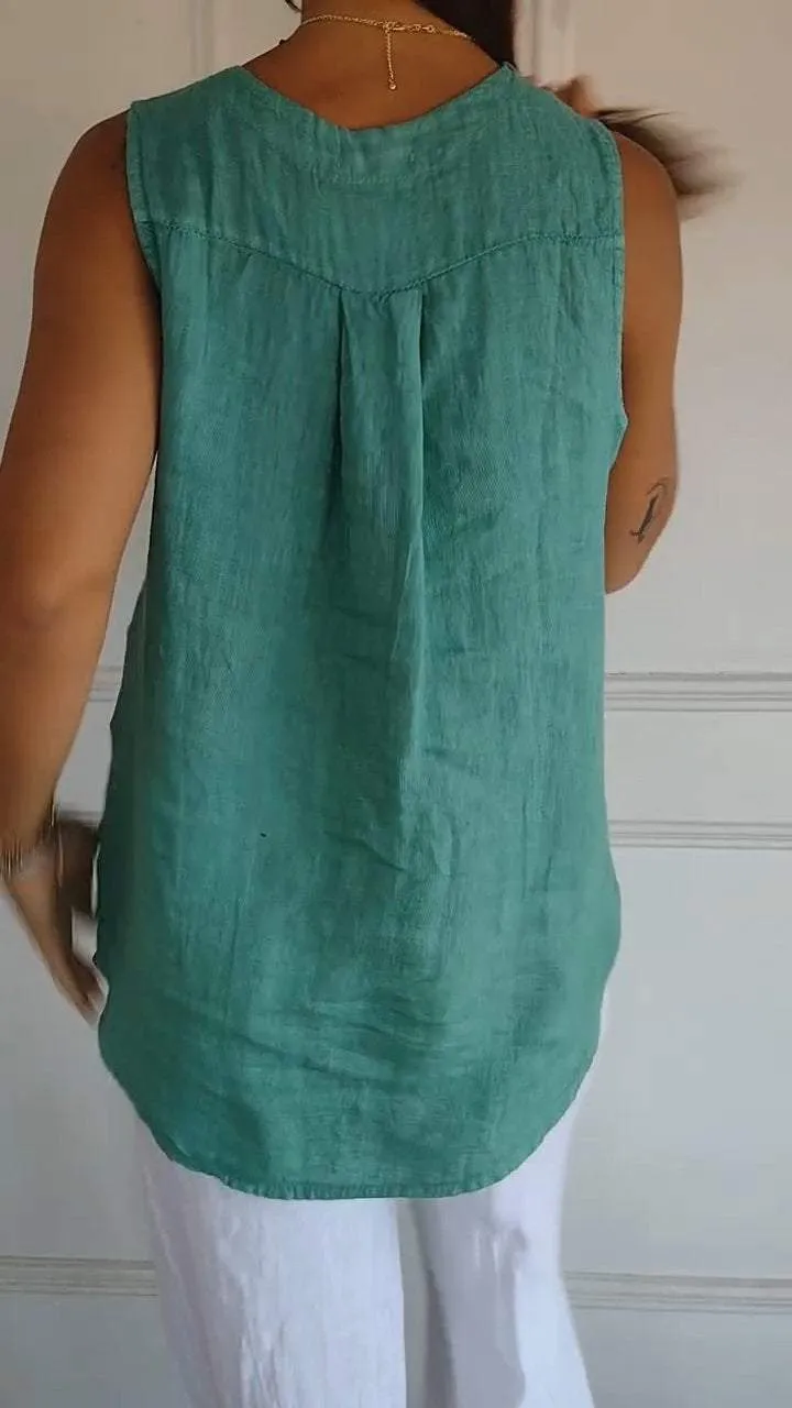 50% OFFWomen's V-neck Sleeveless Casual Top