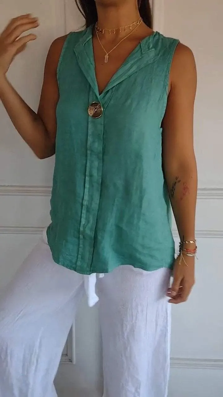 50% OFFWomen's V-neck Sleeveless Casual Top