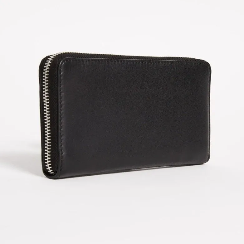 Duke Leather Zip Wallet (Black)
