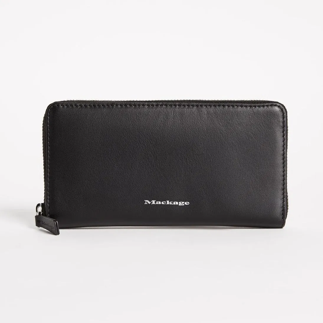 Duke Leather Zip Wallet (Black)