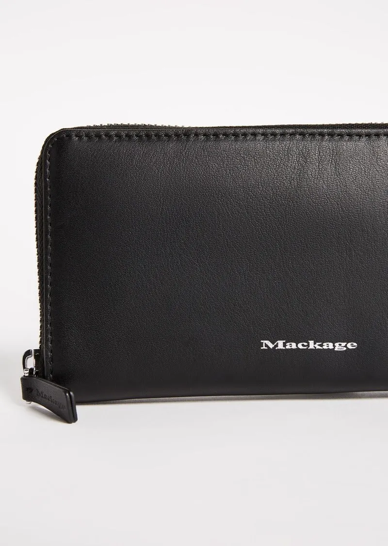 Duke Leather Zip Wallet (Black)