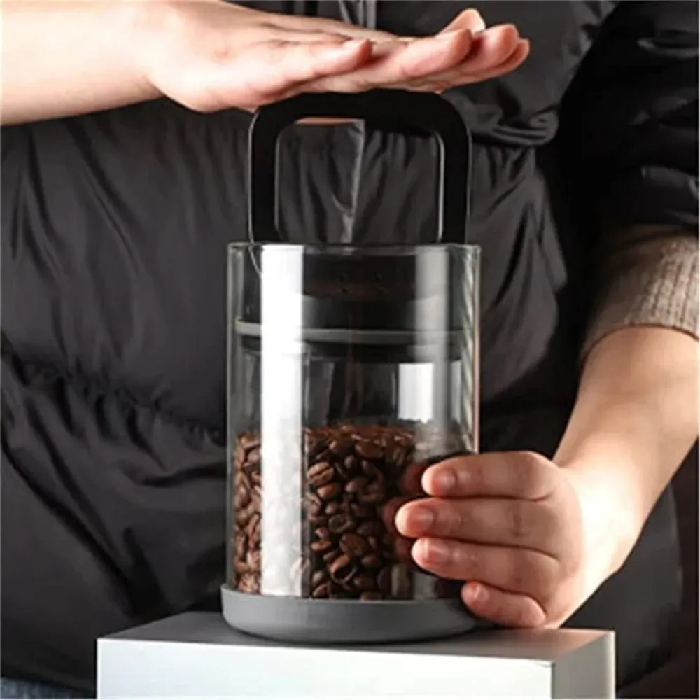 Fresh Keeping Container for Coffee Vented Vacuum Sealed and Moisture Proof