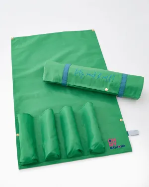 Green Mahjong Rack and Roll Bag