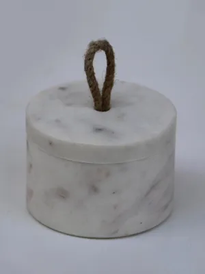 Handmade Marble Container White