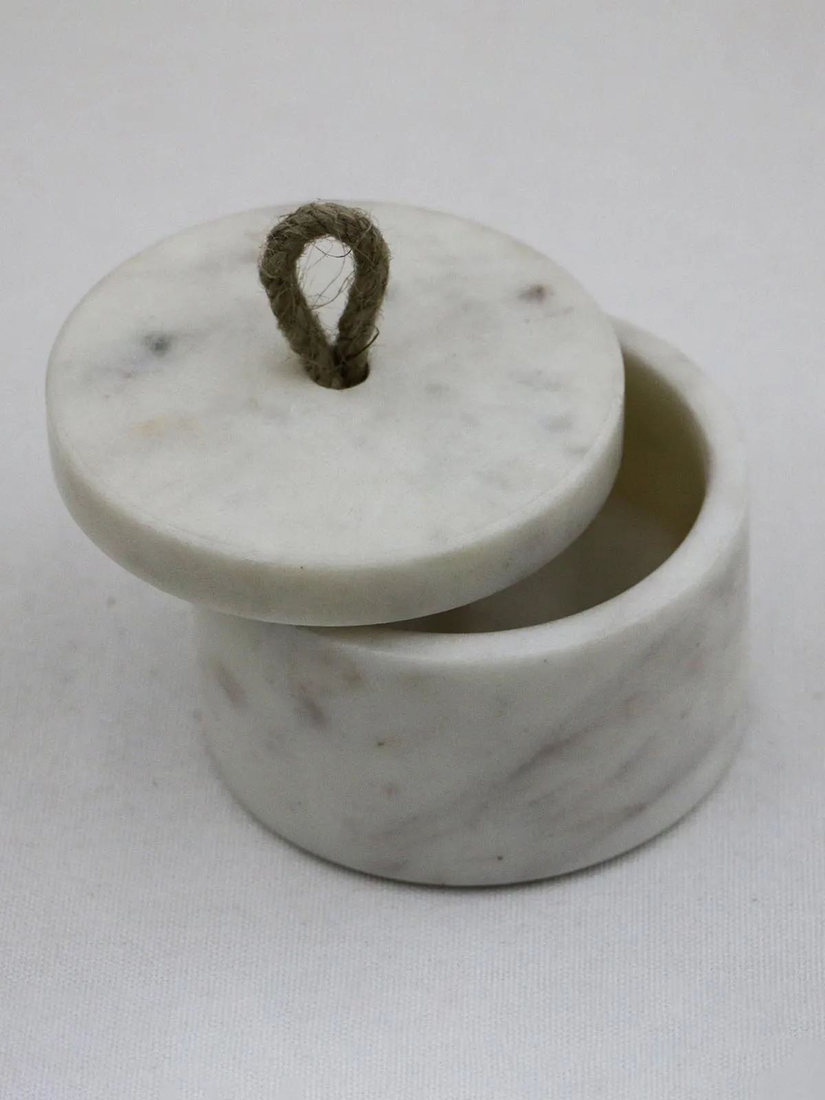 Handmade Marble Container White