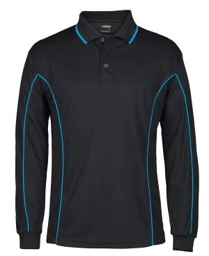JBs Wear 7PIPL Long Sleeve Piping Polo
