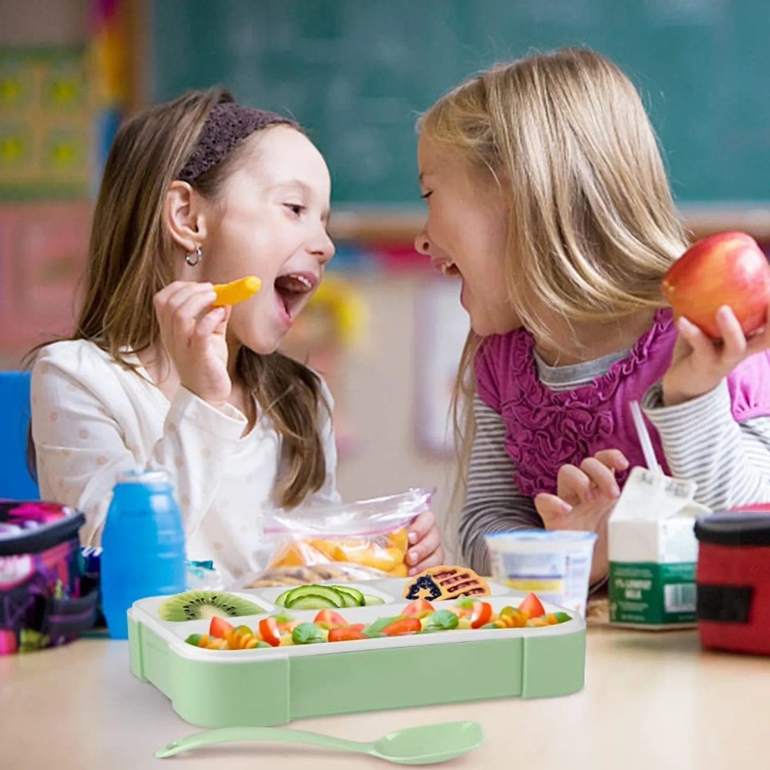 Lunch Box 4 Compartment With Leak Proof Lunch Box For School & Office Use