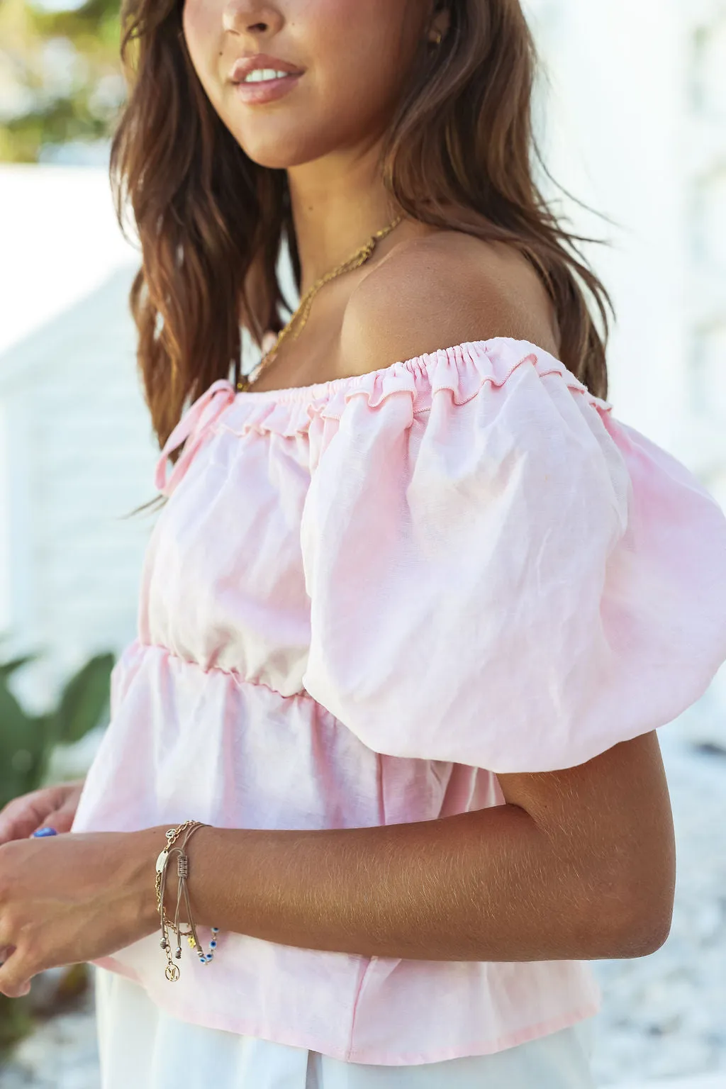 Niah Boho Top - Pink