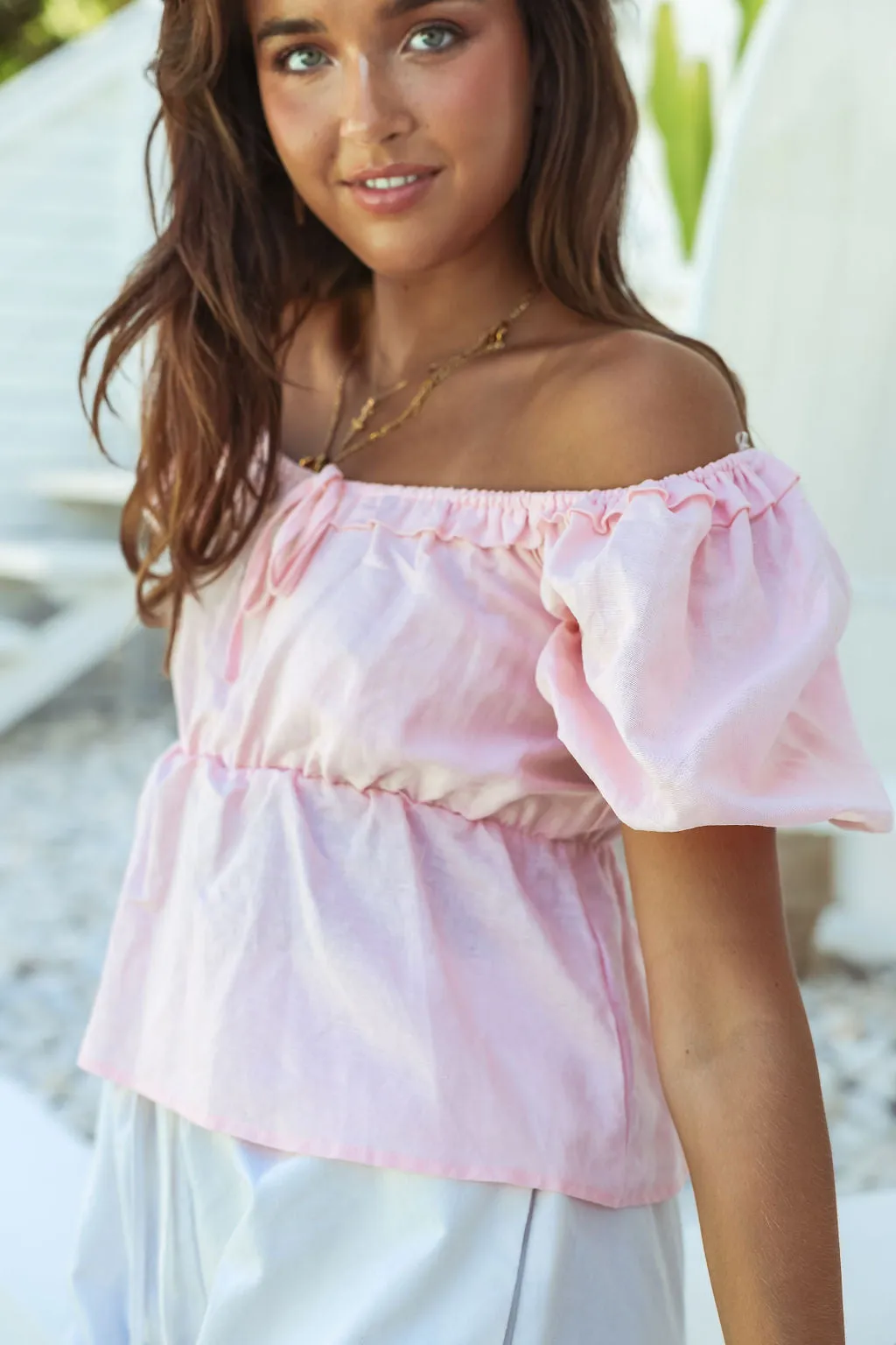 Niah Boho Top - Pink