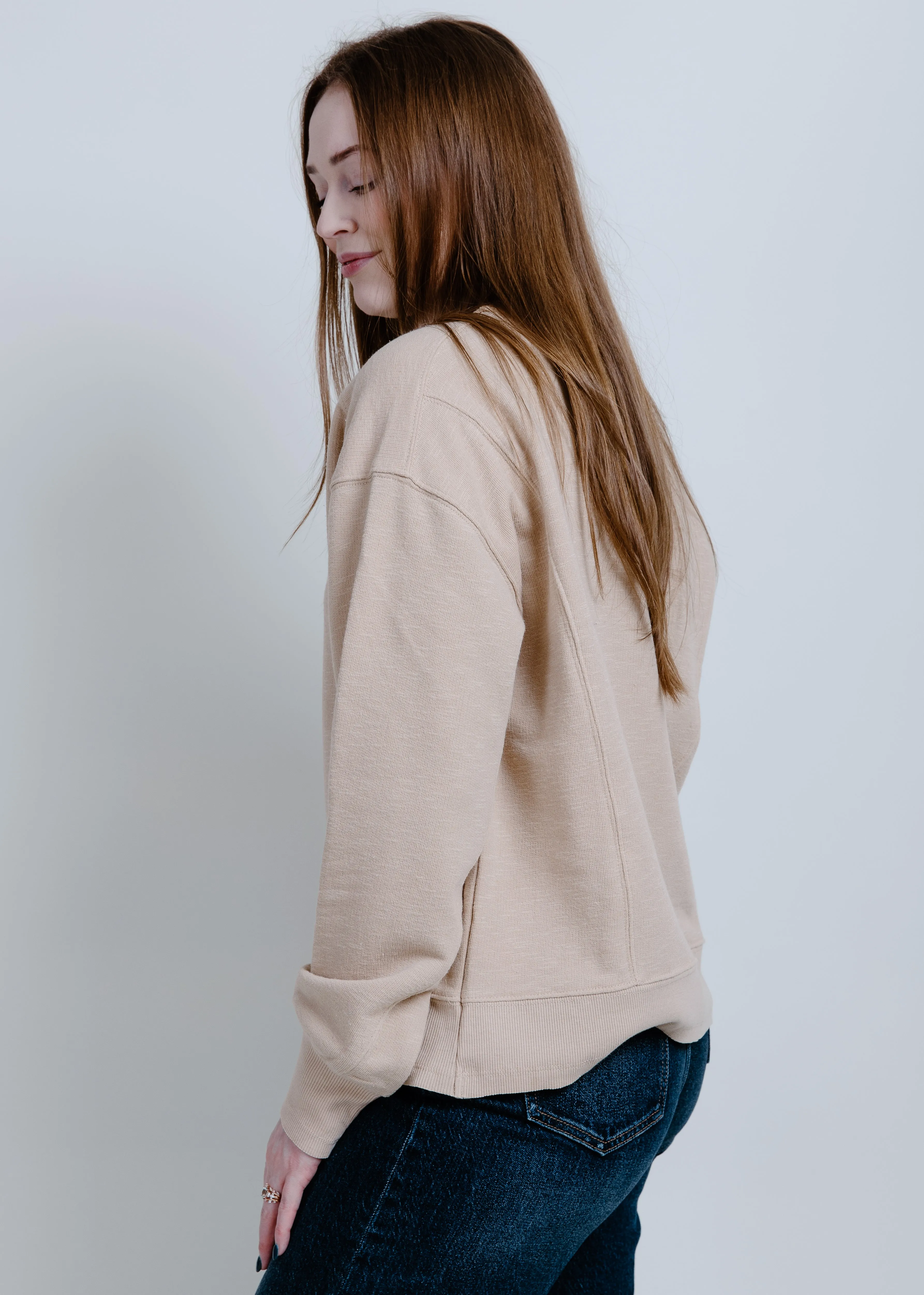 Nova Casual Sweatshirt - Taupe