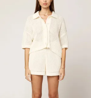 Peri Crochet Top | Ivory