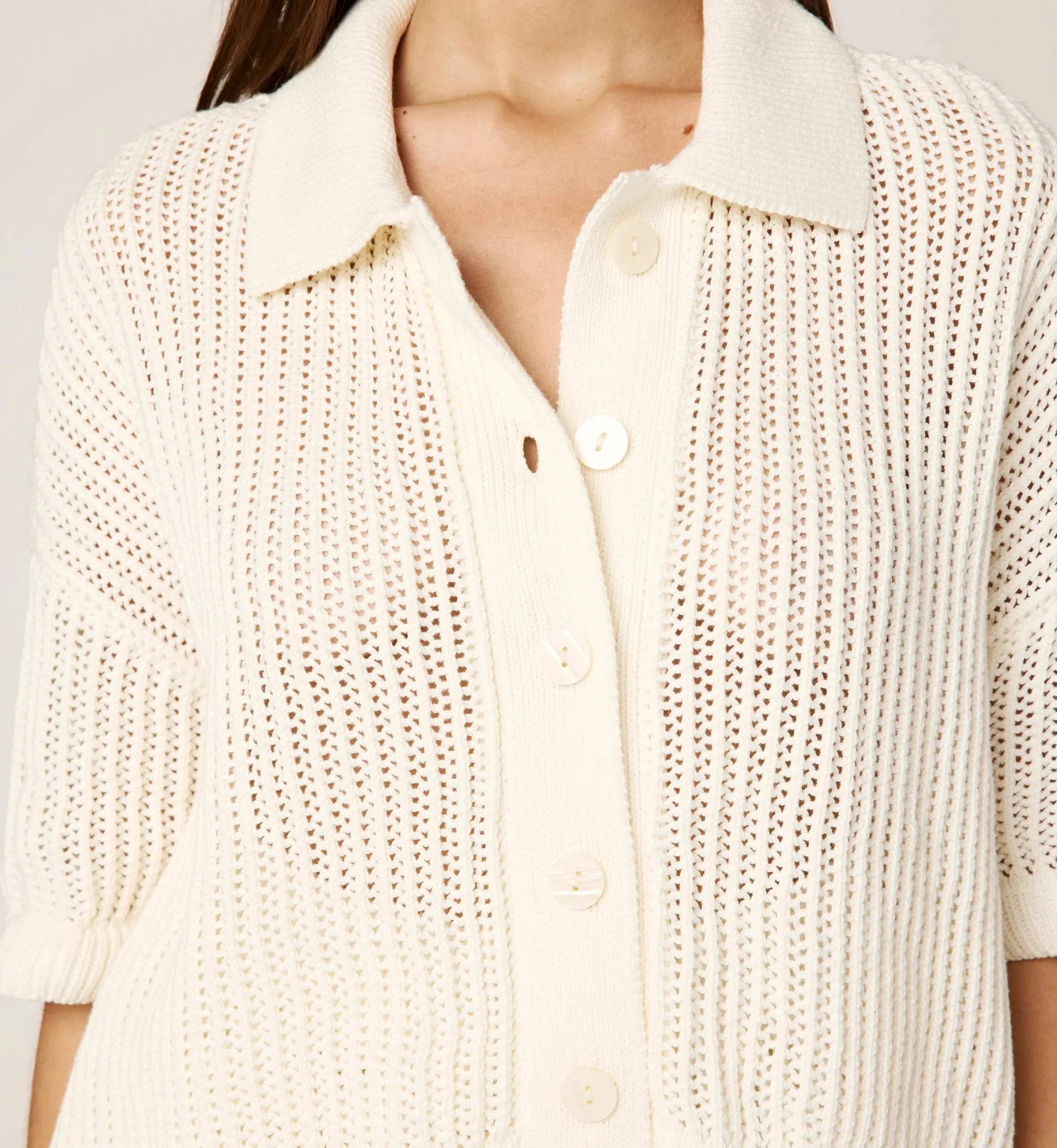 Peri Crochet Top | Ivory