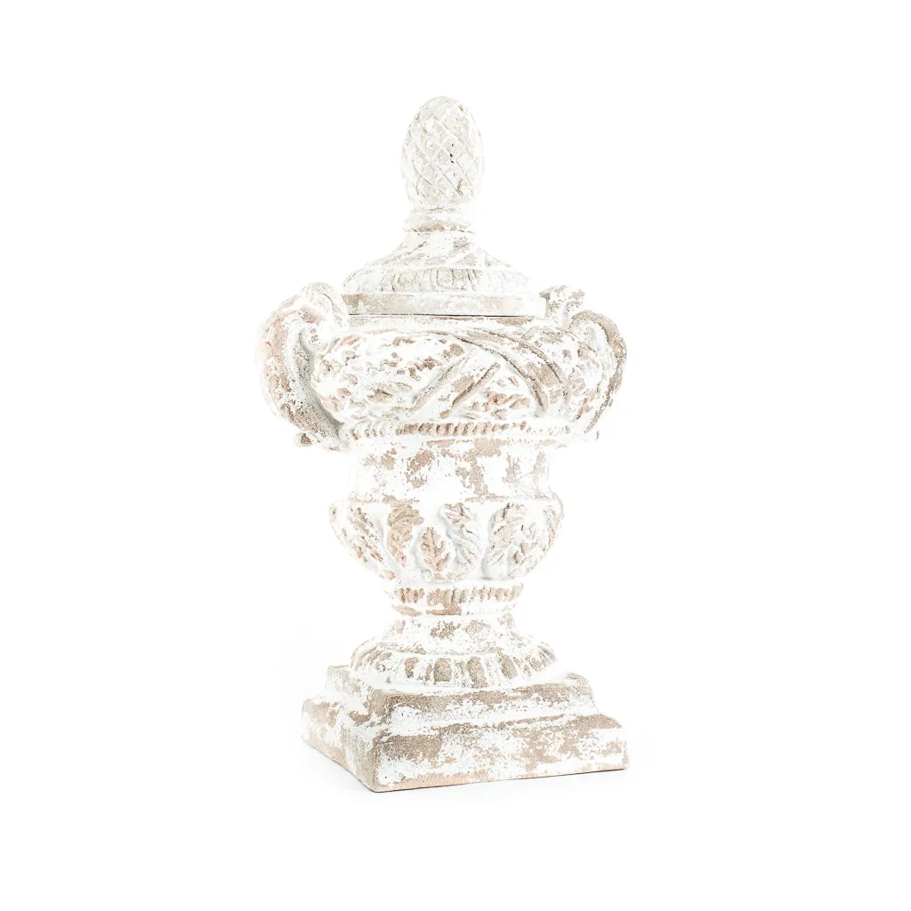Shabby Chic Lidded Urn