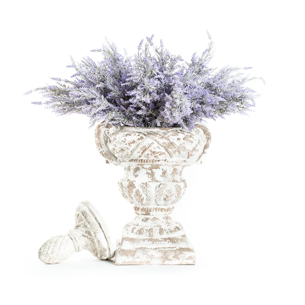Shabby Chic Lidded Urn