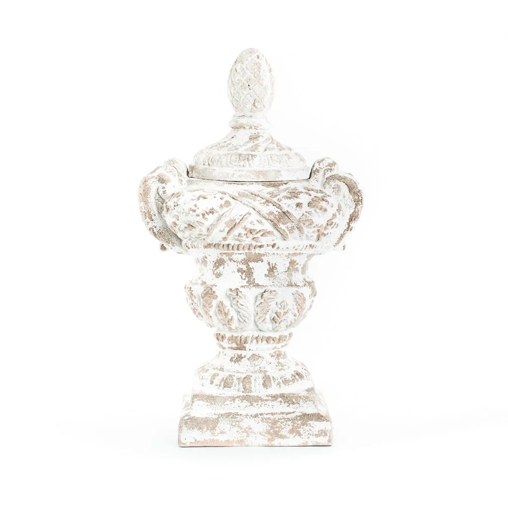 Shabby Chic Lidded Urn