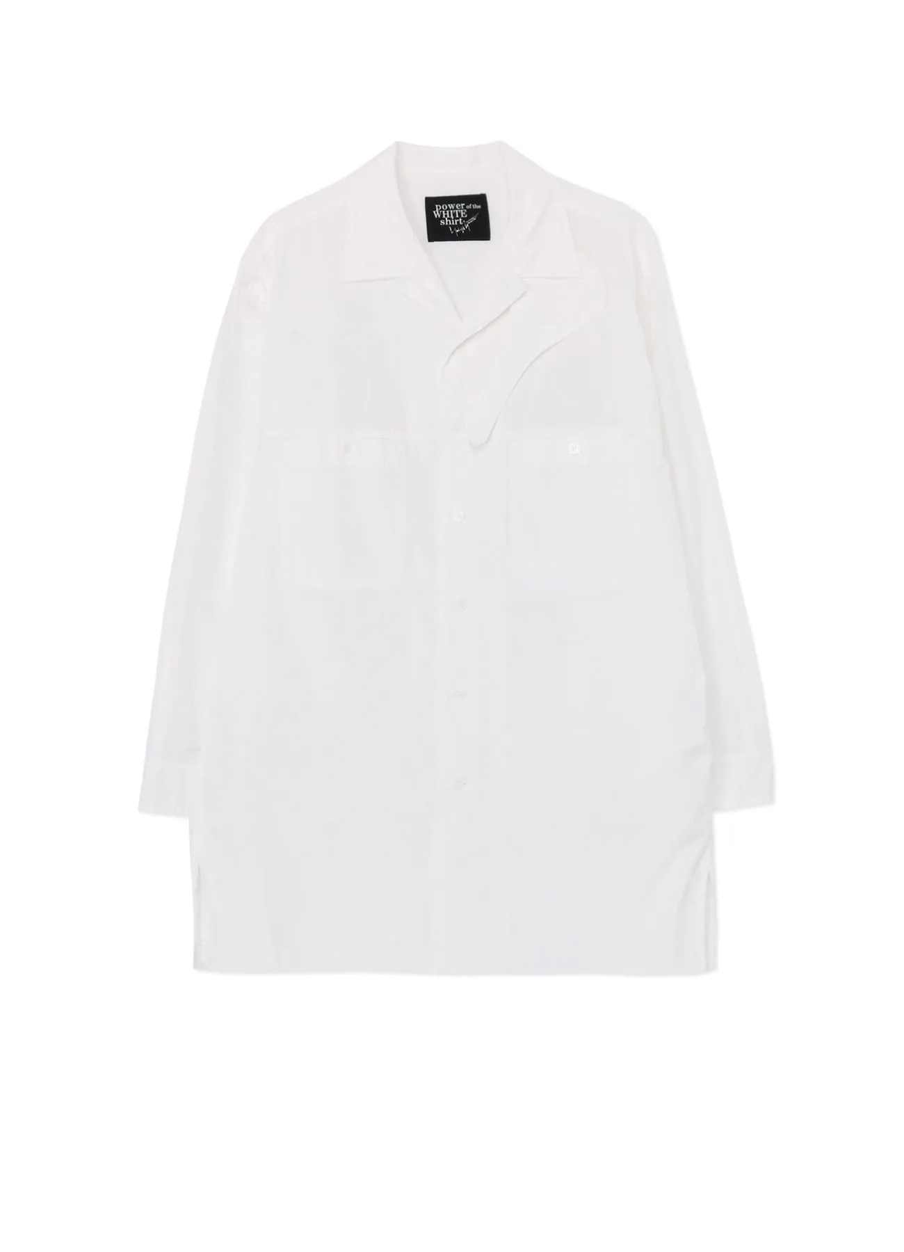 SHIRT WITH CHIN FLAP DETAIL