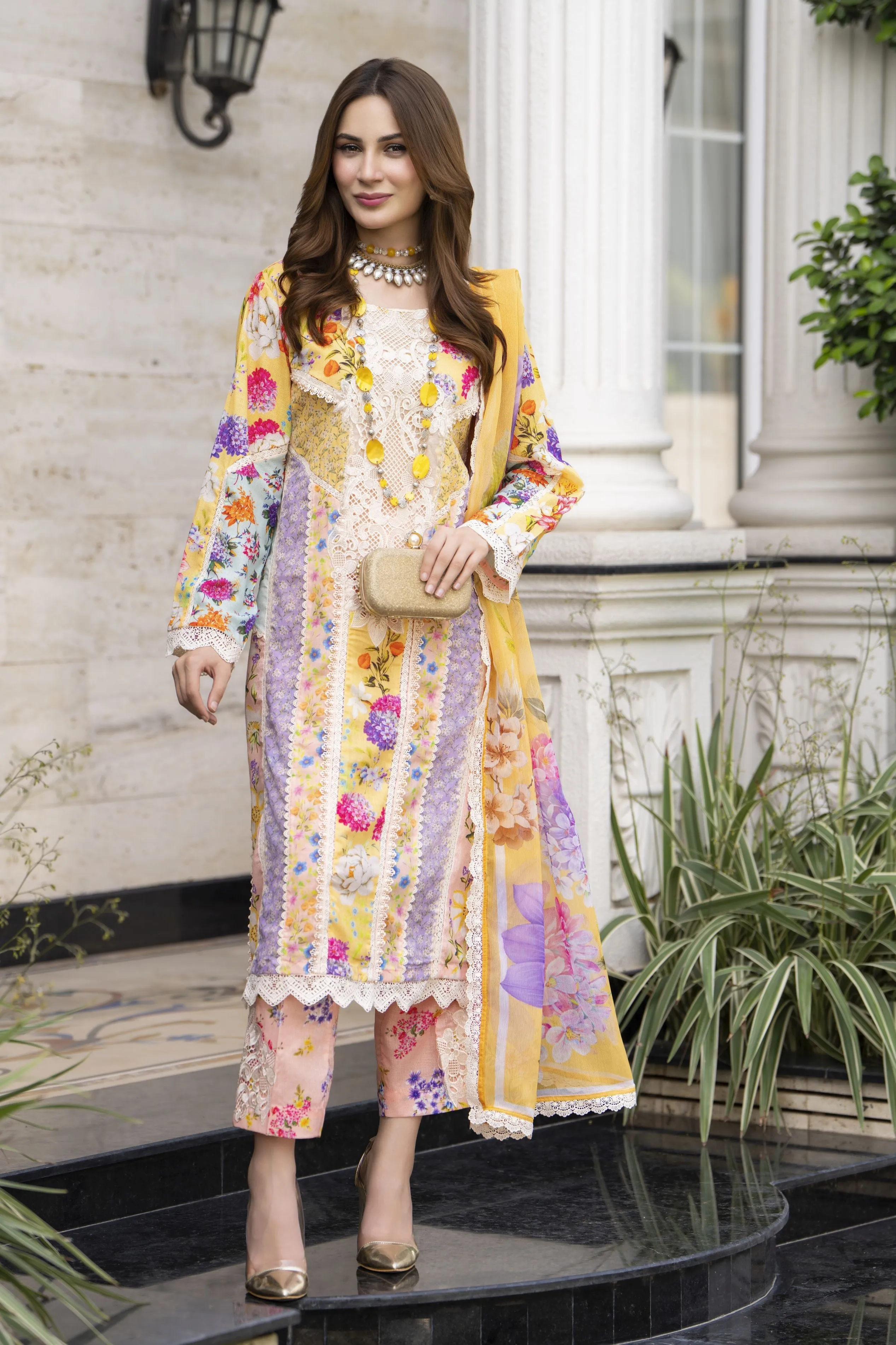 Silver Petals Ready to Wear Lawn Collection  SPRW1