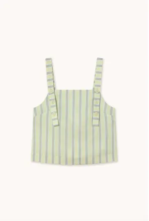 Stripes Button Strap Top | The Tiny Big Sister
