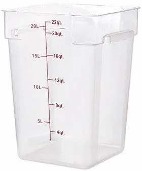 Thunder Group PLSFT022PC 22 QT Clear Polycarbonate Food Storage Containers