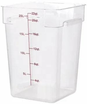Thunder Group PLSFT022PC 22 QT Clear Polycarbonate Food Storage Containers