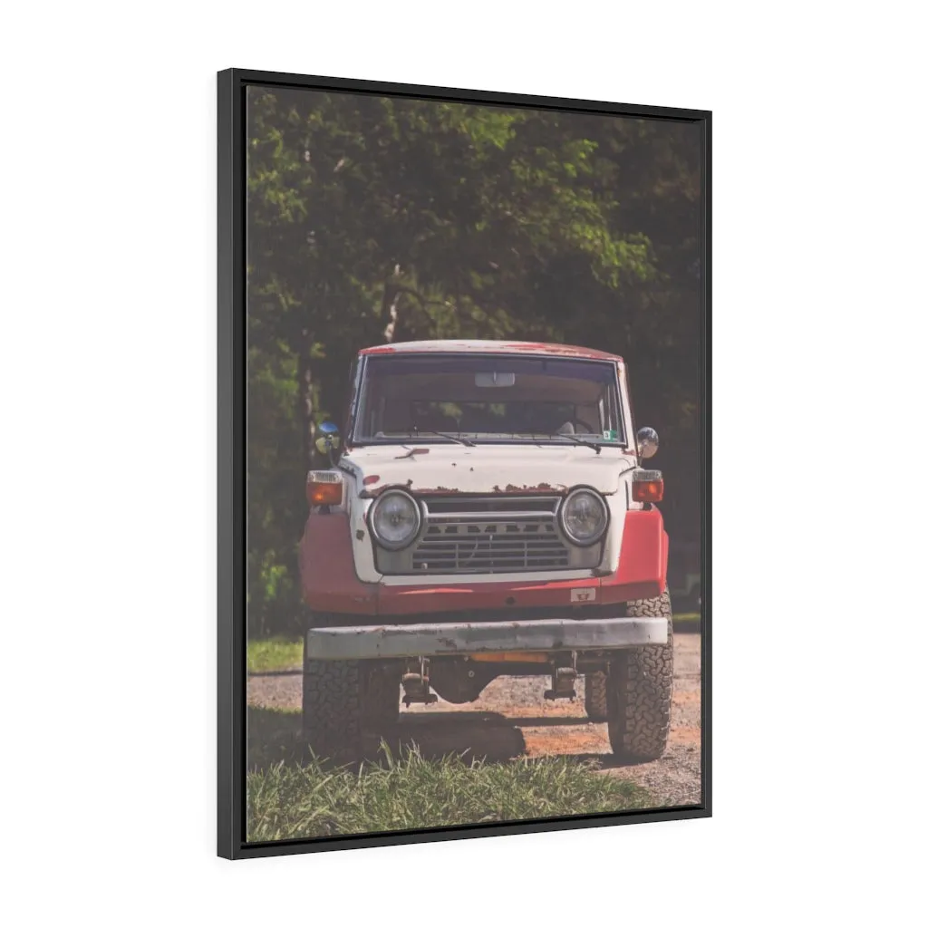 Toyota Land Cruiser FJ55 Artwork - Framed Canvas by Alex Cortani
