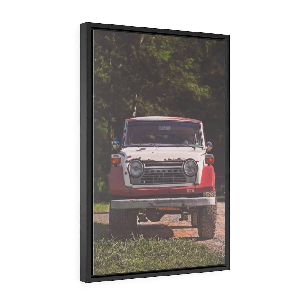 Toyota Land Cruiser FJ55 Artwork - Framed Canvas by Alex Cortani