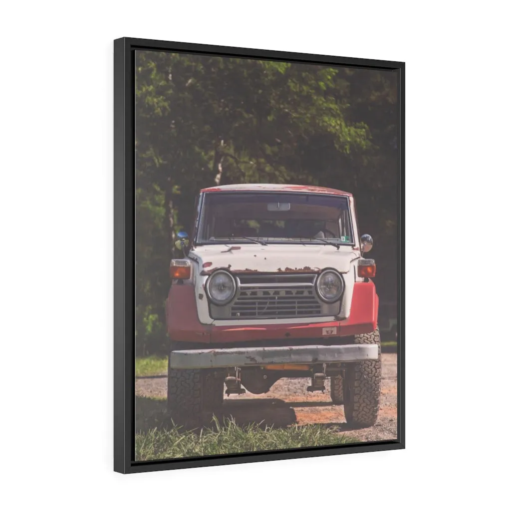 Toyota Land Cruiser FJ55 Artwork - Framed Canvas by Alex Cortani