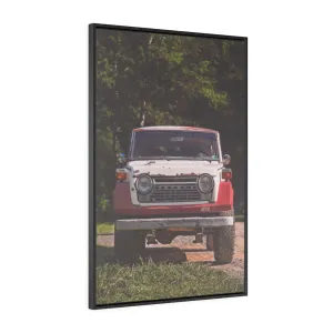 Toyota Land Cruiser FJ55 Artwork - Framed Canvas by Alex Cortani
