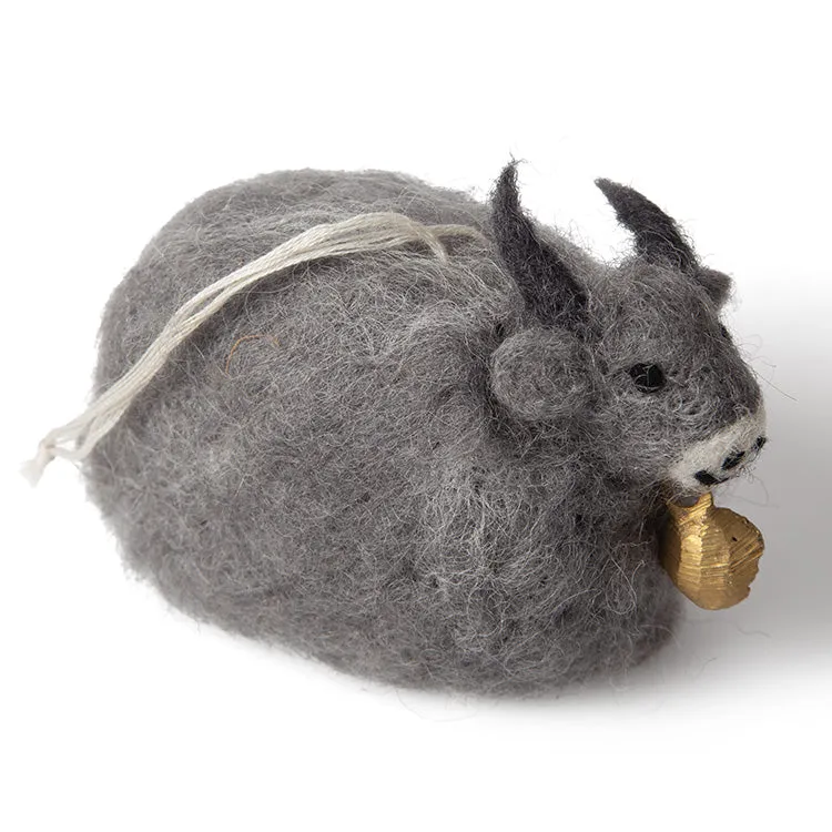 Trade Aid Felt Yak Christmas Hanging 156