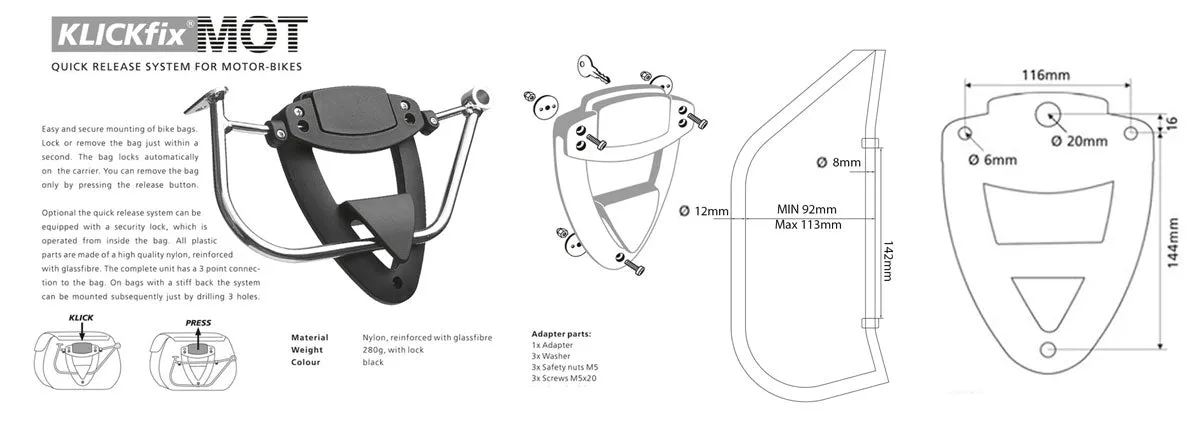 UNIT Garage Klickfix Racks - BMW R NineT